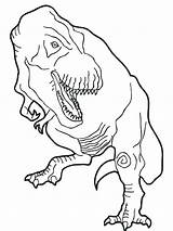 Coloring Jurassic Pages Dinosaur sketch template