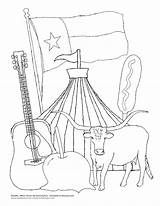Fair State Coloring Pages Getcolorings Texas sketch template