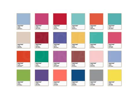 pantone colors   year instant  poster   etsy