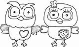 Coloring Owl Pages Cute Comments Hard sketch template