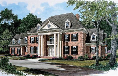 stately georgian manor lv architectural designs house plans