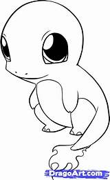 Pokemon Coloring Charmander Pages Cute Chibi Easy Pikachu Printable Drawing Para Colorear Baby Dibujos Line Color Drawings Tegninger Search Google sketch template