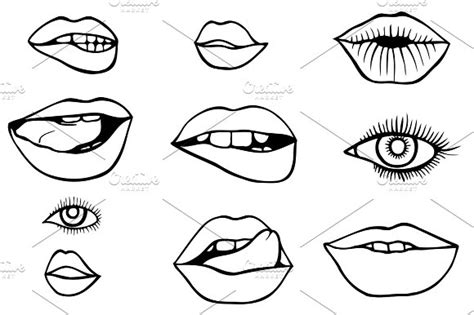 printable eyes nose mouth templates designtube creative design content