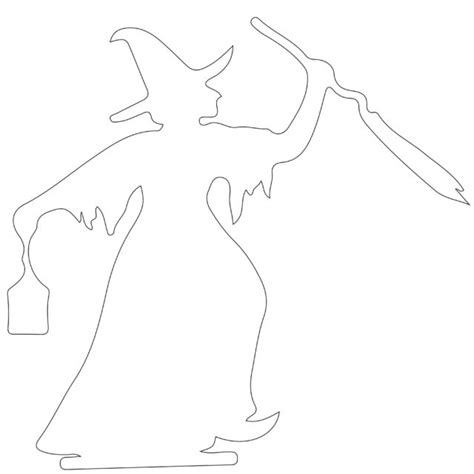 oversized halloween witch silhouette   projects plans   tos