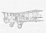 Coloring Pages Biplane Biplanes Overstrand Boulton Paul Filminspector Operational Raf Bomber Last sketch template