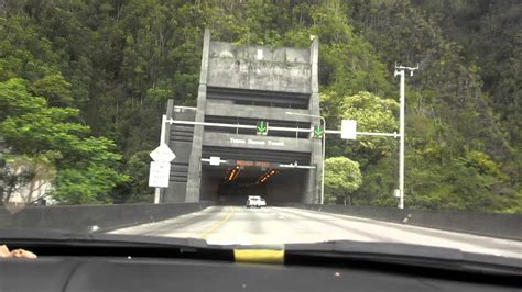 freeway tunnel  oahu hawaii youtube