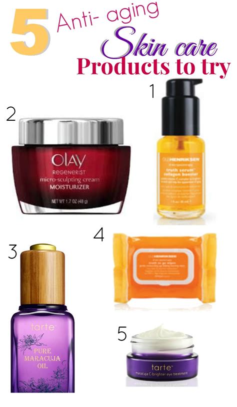 5 anti aging skin care products to try