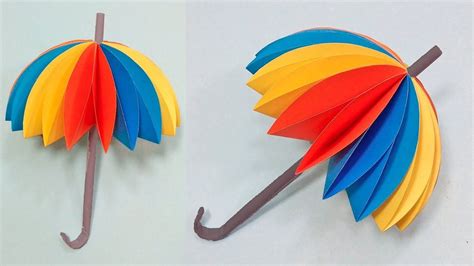amazing umbrella  color paper diy paper decor