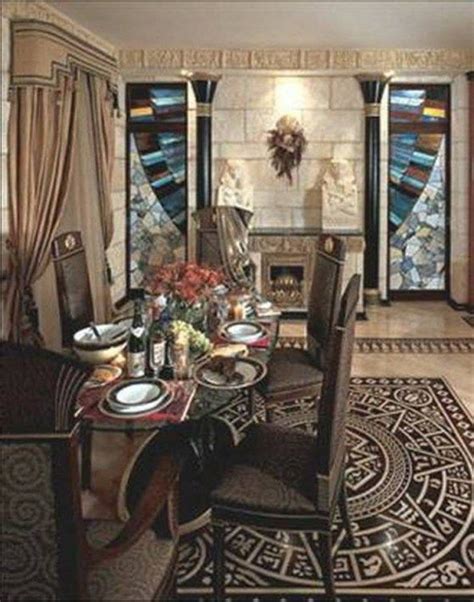 Dining Room Egyptian Style Interior Designs For Homes
