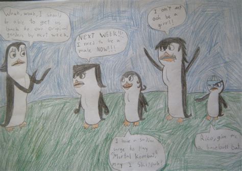 Gender Switch Scene O O Penguins Of Madagascar Fan Art