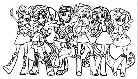 pony human coloring pages     pony