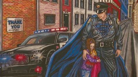 single mom artist honors first responders