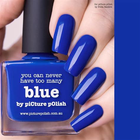 picture polish blue shellac gel polish blue nail polish holographic
