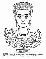 Frida Kahlo Coloring Pages Feminist Book Beyonce Printable Babes Color Women History Sheets Drawing Boss Getcolorings Getdrawings Ups Grown Activity sketch template