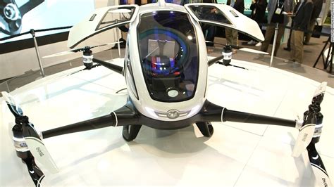 human carrying drone debuts  ces
