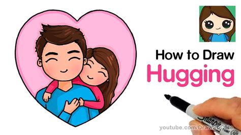 how to draw hugging dad easy youtube