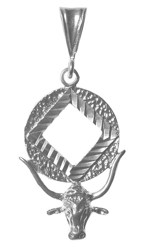 Sterling Silver Na Longhorn Pendant