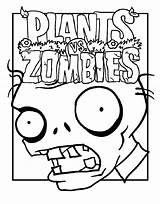 Zombies Vs Plants Coloring Pages Print Kids Color Printable Simple Characters Justcolor sketch template
