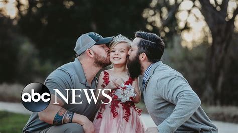 Dad And Step Dad Pose With Daughter Before Father Daughter Dance Youtube
