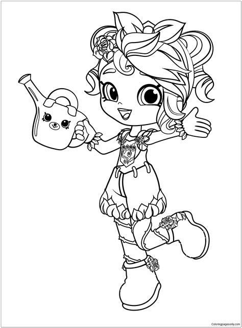shopkins shoppies ballet coloring page  printable coloring pages