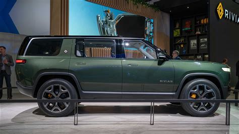 rivian debuts rs electric suv seats  packs  kwh battery update