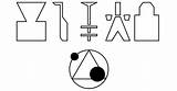 Rendlesham Forest Ufo Symbols Hieroglyphs sketch template