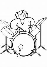 Schlagzeug Ausmalbilder Trommel Ausmalbild Drums sketch template