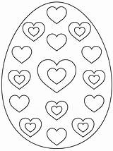 Easter Egg Coloring Pages Hearts Printable Eggs Pattern Color Heart Supercoloring Print Book Culture Arts Coloringpagesonly Kids Choose Board sketch template