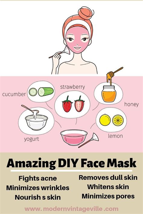 10 Simple Diy Face Masks For Healthy Glowing Skin Diy Skin Care