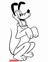 Pluto Coloring Pages Disneyclips Begging sketch template