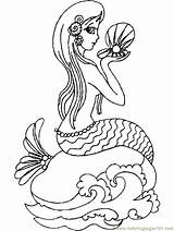 Coloring Mako Mermaids Pages Mermaid Popular sketch template