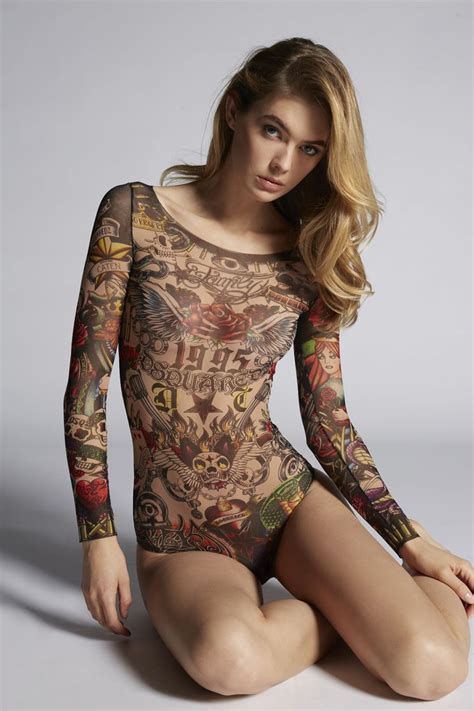 Dsquared2 ‎tattoo Bodysuit ‎ ‎ ‎ ‎bodies ‎ For ‎women