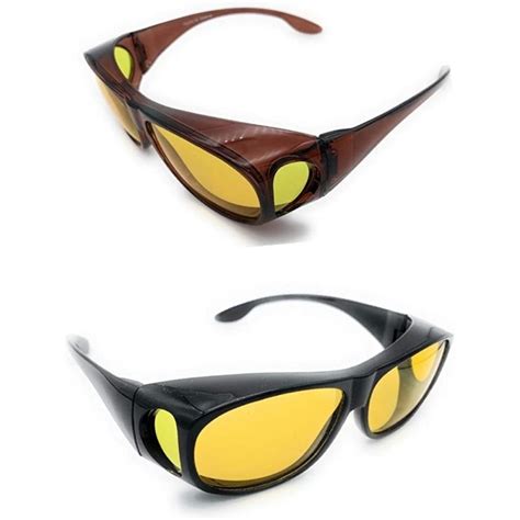 wrap around night vision glasses fit over glasses with polarized