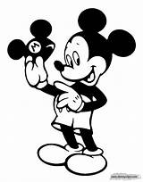 Mickey Mouse Coloring Pages Hat sketch template