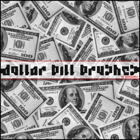 dollar bills photoshop brushes  streetlingaz  deviantart