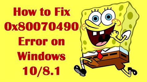 how to fix 0x80070490 error on windows 10 8 1 how to fix error code