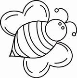 Coloring Bee Bumble Template Pages Printable Cartoon Templates Colour Clipart Clip Sheets Cliparts Colouring Print Kids Outline Color Sheet Insect sketch template