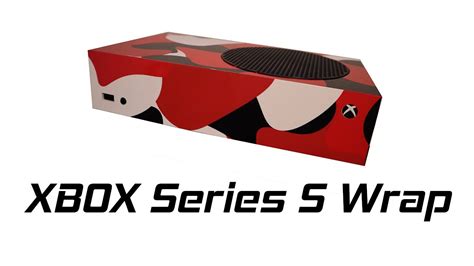 custom xbox series  skin red camo youtube
