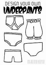 Coloring Pages Underwear Underware Toddlers Top sketch template