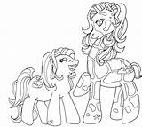 Mlp Uncolored Animals Lineart Pony Giraffe Popular Deviantart Coloring sketch template