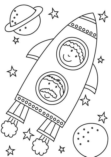 space coloring pages  print