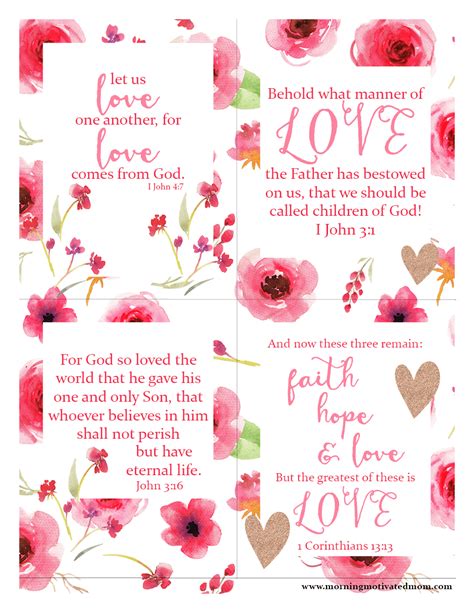 scripture love printables morning motivated mom