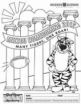 Coloring Homecoming Mizzou Sheet sketch template