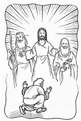 Transfiguration Coloringhome sketch template