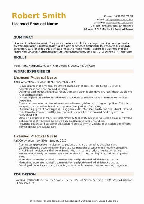 lpn resume template  beautiful licensed practical nurse resume