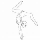 Gymnastics Gymnast Douglas Gabby Colornimbus sketch template