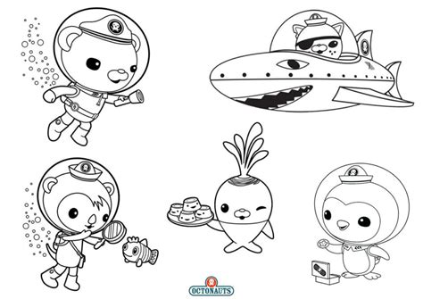 octonauts tunip page coloring pages