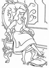 Coloring Cinderella Pages Disney Princess Slipper Kids Printable Cartoon Drawing Index 4kids Getdrawings Shoes sketch template