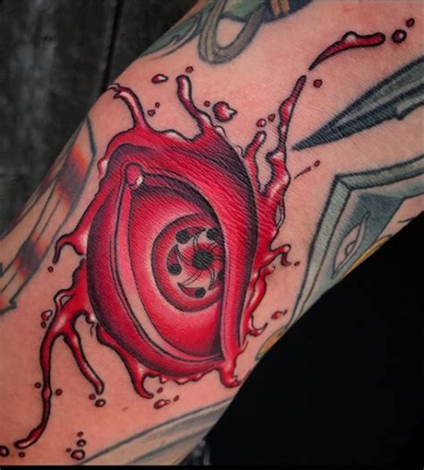 intense red black eye tattoo  sleeve tattoos designs black eye