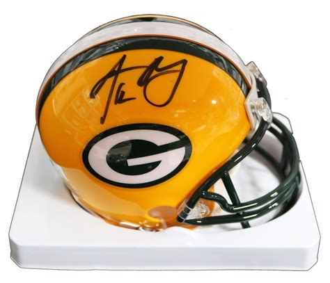 Aaron Rodgers Autographed Signed Green Bay Packers Mini Helmet Global